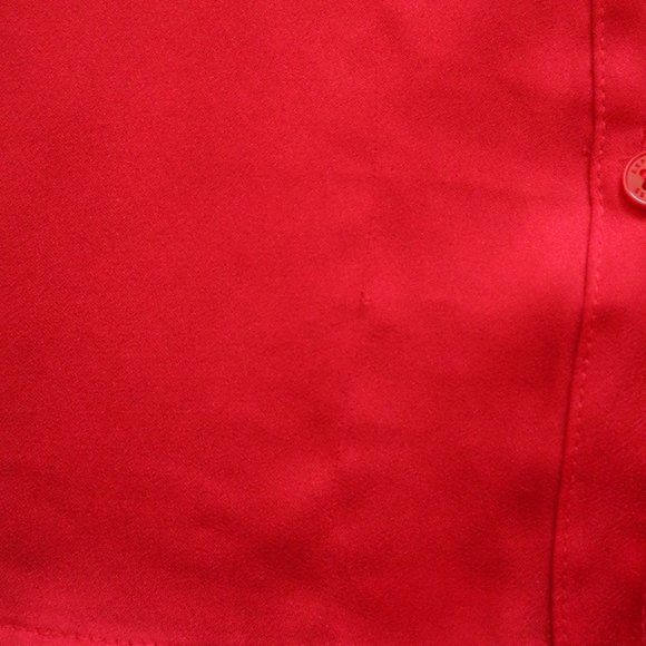 EXPRESS Portofino Shirt Slim Button Up Red Small - Picture 9 of 10